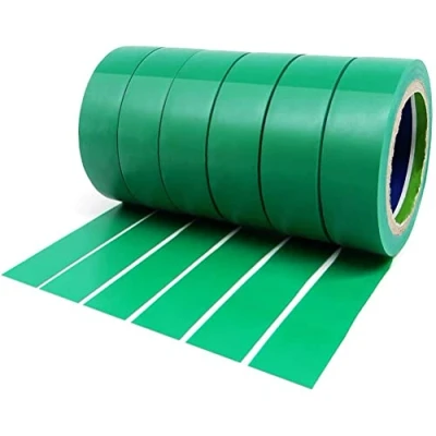 Image of YTBUBOR Green Electrical Insulation Tape 6 Roll Strong Adhesive PVC Tapes 17mm x 9m