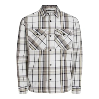 Image of Jack &amp; Jones Jprcclawrence Linen Shirt Shirt, Men&#039;s, Size: Small, Dark brown