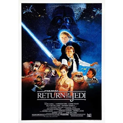 Image of OMG Printing Star Wars Return Of The Jedi Poster/Print/Picture Satin Photo Paper A3 297mm x 420mm