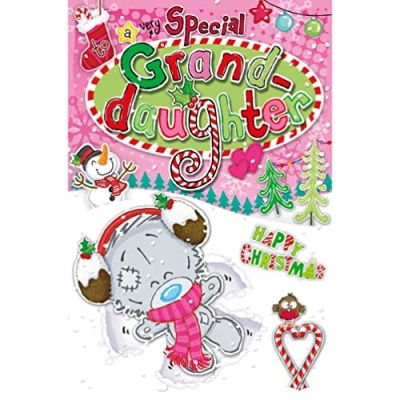 Image of Me To You Bear Special Granddaughter My Dinky Christmas Card