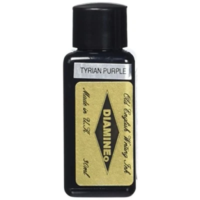 Image of Diamine 30ml Tyrian Purple fountain pen ink bottle
