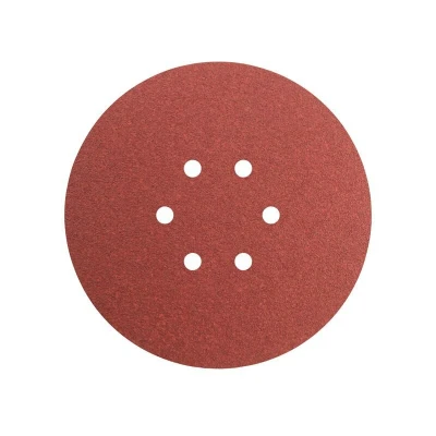 Image of Faithfull Hook &amp; Loop Sanding Disc DID2 Holed 150mm Medium Fine (Pack 5) FAIADHL150MF