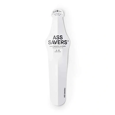 Image of ASS SAVERS New Generation 4 Rain Fenders Flip Tip Clip On Mudguard Bicycle Fender White