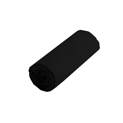 Image of Lovely Casa dh34820015 Alicia Black Cotton Fitted Sheet 160 x 200 cm