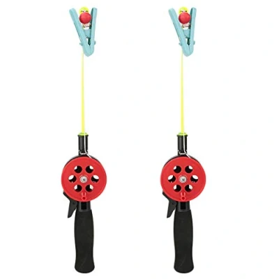 Image of 2pcs Crab Fishing Rod, Portable Rod and Reel Combo, Kids Ice Poles with 4.5m Long Nylon Line Telescopic Tackle for Coastal Shore Rock Pool Crabbing