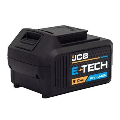 Image of JCB 18V 5.0Ah Rechargeable Lithium ION Battery for Power Tools, Drill and Impact Driver, Jig Saw, Circular Combi Drill, Multi Tool More, 3 Year Warranty
