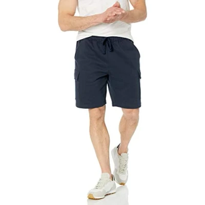Image of Amazon Essentials Men&#039;s Fleece Cargo Shorts, Navy, XL
