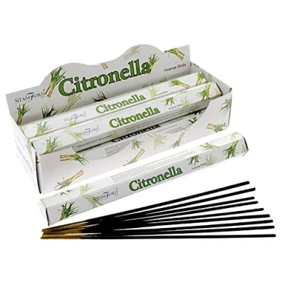 Image of STAMFORD INC. 37120 Citronella Incense Sticks, 20 Sticks x 6 Packs