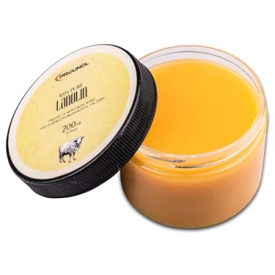 Image of PROUNOL Lanolin Pure ( Anhydrous) 200ml Pharmaceutical Purity 100% Natural Cream for Hand and Foot Care, jar