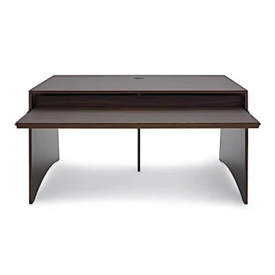 Image of Home Studio Desk For Music Production, Walnut