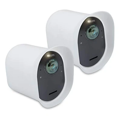 Image of kwmobile 2x Skin Compatible with Arlo Ultra/Arlo Pro 3 / 4 Silicone Security Camera Case Outdoor CCTV Cover White