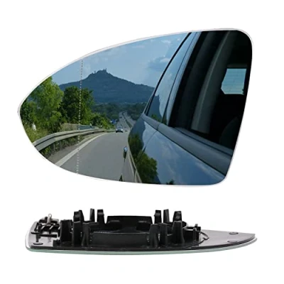 Image of GSRECY Left Side for Golf MK7 2013 2020 Door Wing Mirror White Glass Heated