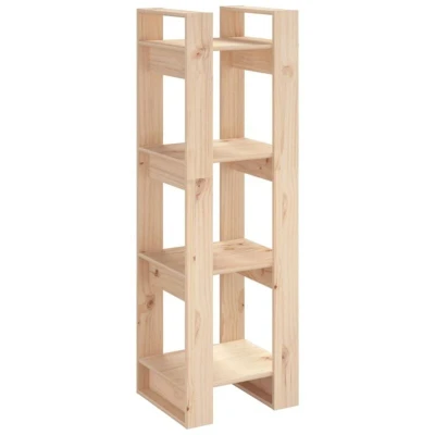 Image of vidaXL Book Cabinet/Room Divider 41x35x125 cm Solid Wood Pine