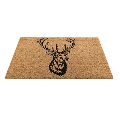 Image of Prime Homewares Doormats 60 x 40cm Various Design Coir Doormat (Stag Doormat)