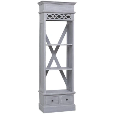 Image of vidaXL Highboard 60x30x175 cm Solid Mahogany Wood