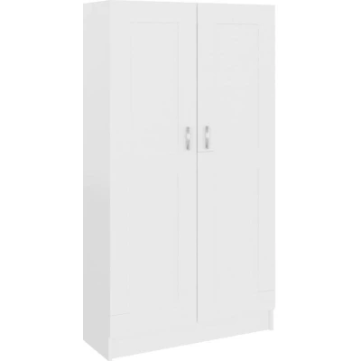 Image of vidaXL Book Cabinet White 82.5x30.5x150 cm Engineered Wood