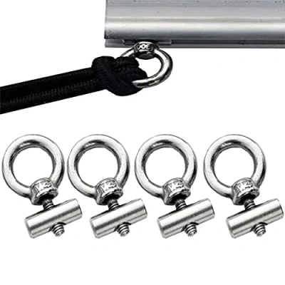 Image of Etomvoop 4PCS Awning Rail Stoppers 6mm Camping Tent Equipment Caravan Accessories, 12mm x