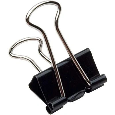 Image of Q Connect Foldback Clip 19mm Black (Pack of 10) KF01282