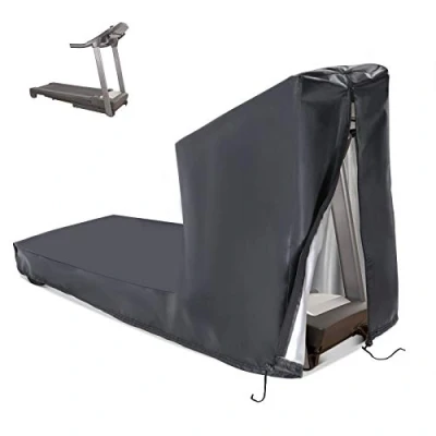 Image of Onlyme Treadmill Cover, Waterproof Running Machines Cover for Non Folding Home Treadmills with Zipper &amp; Drawstring 185x91x155cm