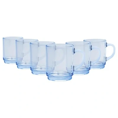 Image of 6x Marine 260ml Versailles Coffee Glasses By Duralex