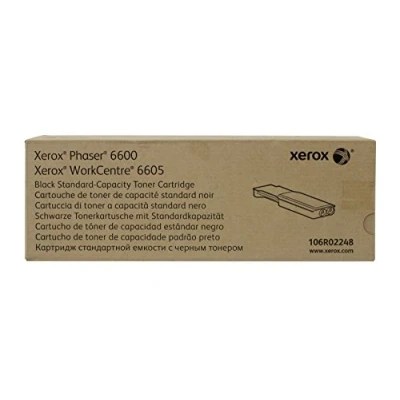 Image of Xerox Genuine Phaser 6600 / Workcentre 6605 Black Standard Capacity Toner Cartridge (3,000 Pages) 106R02248