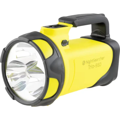 Image of NightSearcher Trio 550 Rechargeable LED Searchlight, Emergency Light and Power Bank, High LM, Long 600M Beam