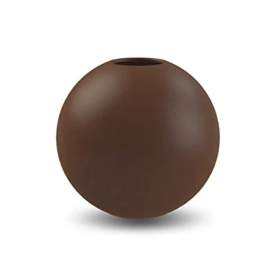 Image of Cooee Design Ball Vase Ceramic Coffee 10cm