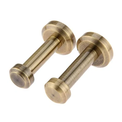Image of Mgoodoo 2pcs Wall Mount Robe Coat Hook,Towel Hook,Heavy Duty Clothes Hanger Brushed Brass for Bathroom Lavatory Closets Bronze