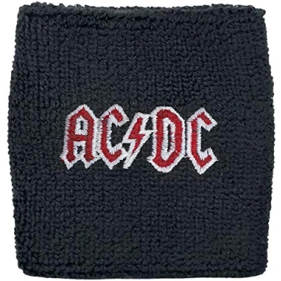 Image of AC/DC Logo Wristband Unisex Sweatband Black