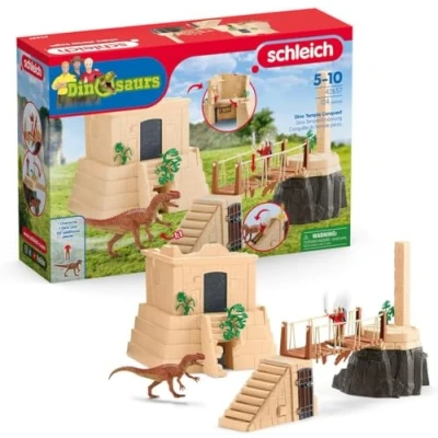 Image of Schleich 42657 Dino Temple Small, ages 5 and up, Dinosaurs play set, 124 pieces