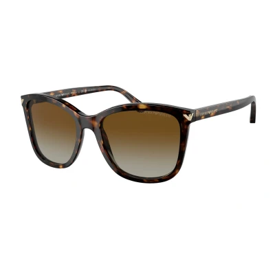 Image of Emporio Armani Sunglasses, Women&#039;s, Size: 56, Brown