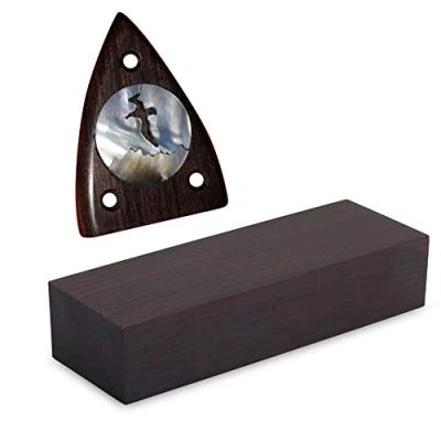 Image of Ebony Wood Lumber Blank, 12 * 4 2.5cm Black DIY Material for Music Instruments Tools Performance Accessory