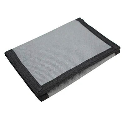 Image of ZHONYEE RFID Slim Camouflage Wallet for Kids/Trifold Wallets Men/Mini Trifold Coin Purse with Zipper Kids (Pure Grey)