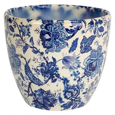 Image of Ivyline Monza 6&quot; Vintage Planter Blue