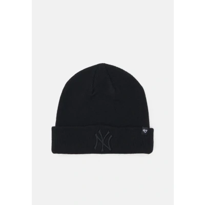 Image of &#039;47 NEW YORK Yankees Raised CUFF Unisex Beanie, Size: One Size, Black