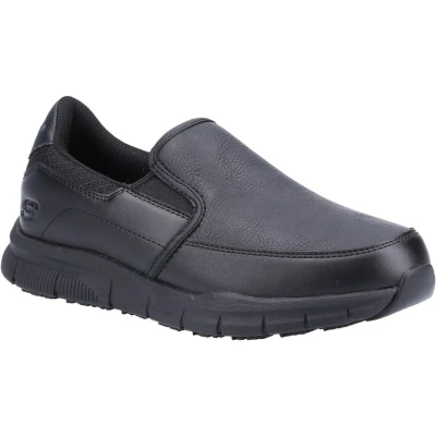 Image of Skechers Women&#039;s NAMPA ANNOD Loafer, Black Synthetic (pu), 3 UK