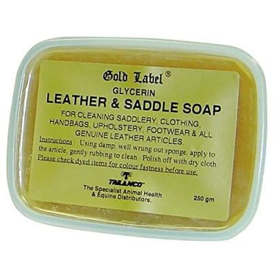 Image of Gold Label Glycerin Leather &amp; Saddle Soap x 250 Gm