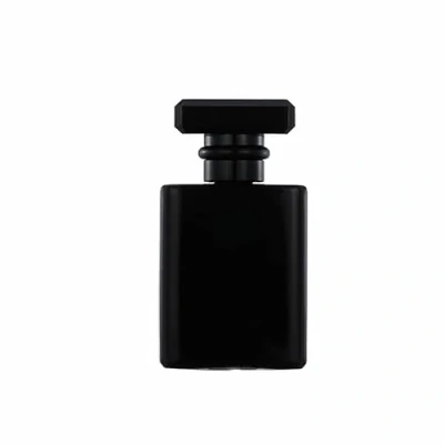 Image of Zénitude Glassworks 100ml Empty Glass Perfume Spray Bottle Refillable Black Gloss