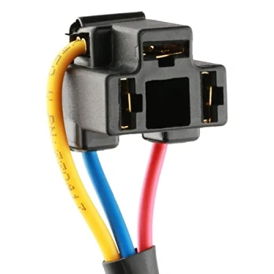 Image of 2 x H4 Headlight Bulb Holder Sockets, Pre Wired 3 Pin Connector