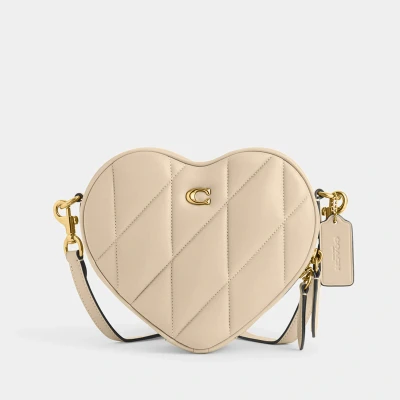 Image of Coach Heart Quilted Leather Crossbody Bag