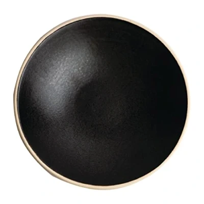 Image of Olympia Canvas Shallow Tapered Bowl Delhi Black 200mm (Pack of 6)