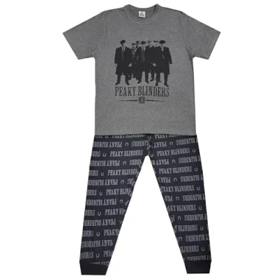 Image of Peaky Blinders Mens Pyjamas Loungewear (Peaky Blinders, XL)