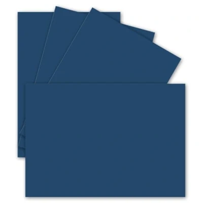 Image of FarbenFroh by GUSTAV NEUSER 50 single cards DIN A6 10.5 x 14.8 cm 240 g/m² midnight blue cardboard craft paper blank postcards