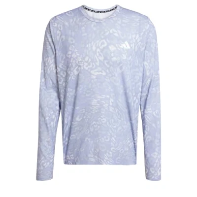 Image of adidas Own The Run Climacool 3 Stripes Long Sleeve Tee, Recycled Polyester, Grey