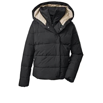 Image of G.I.G.A. DX GIGEQ 38732 000 Women&#039;s Casual Functional Jacket in Down Look with Hood GW 29 WMN QLTD JCKT Black Size 36