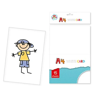 Image of 15 Sheets A4 White Cardstock Scrapbooking Home Craft School