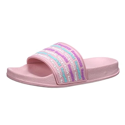 Image of KangaROOS Unisex K Slide Idol, Frost Pink Mint, 5 UK