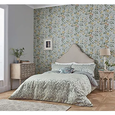 Image of Sanderson KASURI DUVET COVER D/B DOVE, Gray