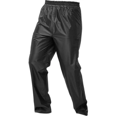 Image of JDC Motorcycle Motorbike Waterproof Trousers Over Rain Unisex Drench S 32L Black