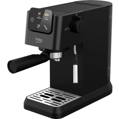 Image of Beko CaffeExpertoTM CEP5302B Manual Espresso machine Colour Touch Display Integrated Milk Frother Dual Nozzle 15 Bar pressure Black Easy cleaning